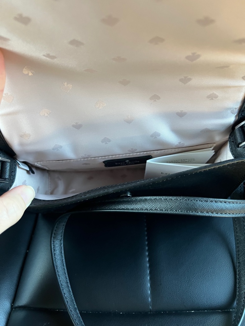 kate spade Black, White & Cream Chain Crossbody Bag - Picture 2 of 5